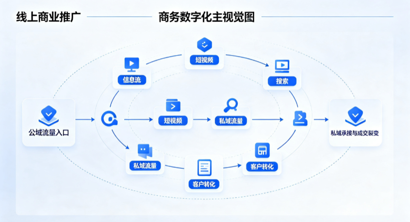 临渭区线上商业推广怎么做？全域流量闭环搭建与低成本转化实战指南